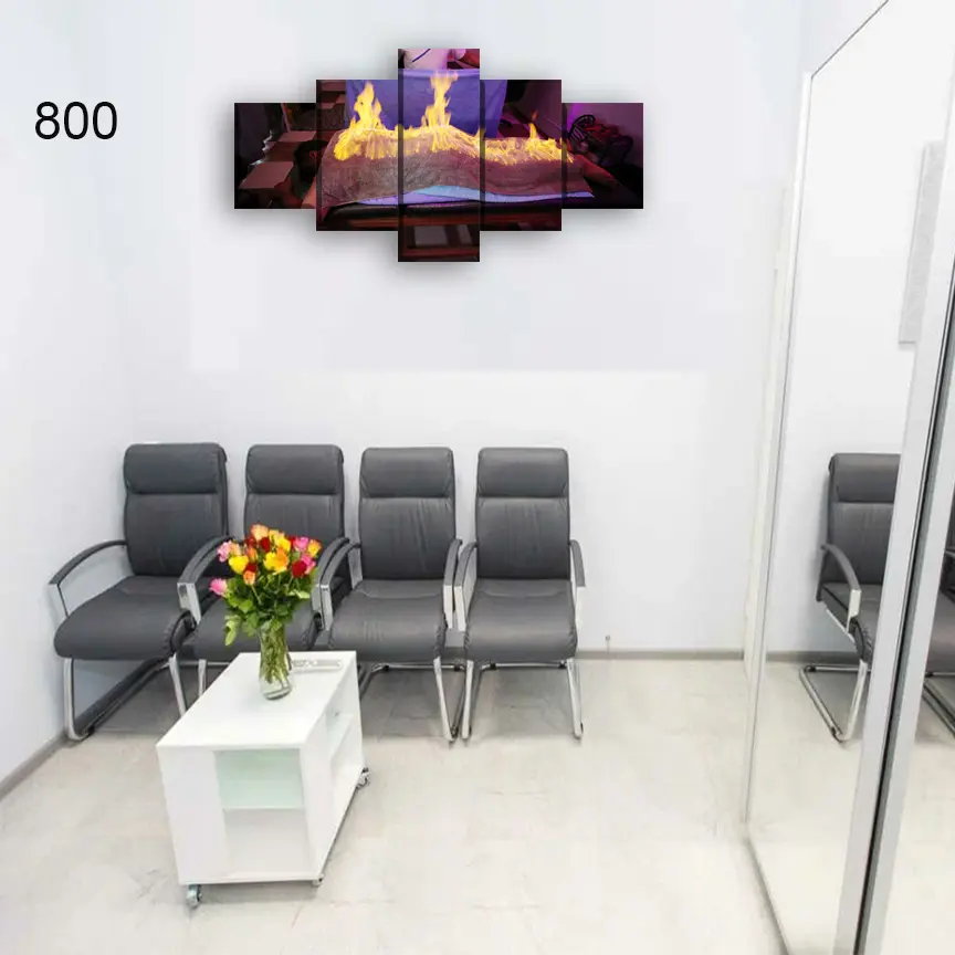 800:لوحة الحجامة من خمس اطارات