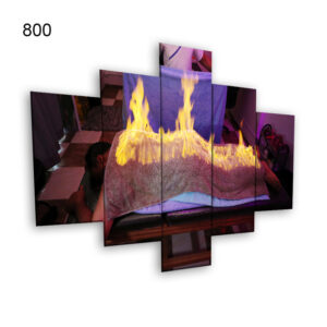 800:لوحة الحجامة من خمس اطارات