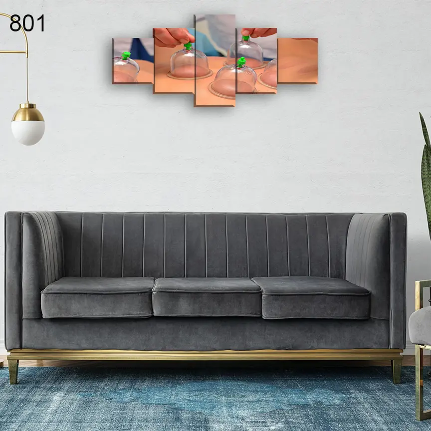 801:لوحة الحجامة من خمس اطارات