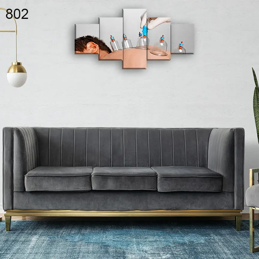 802:لوحة الحجامة من خمس اطارات