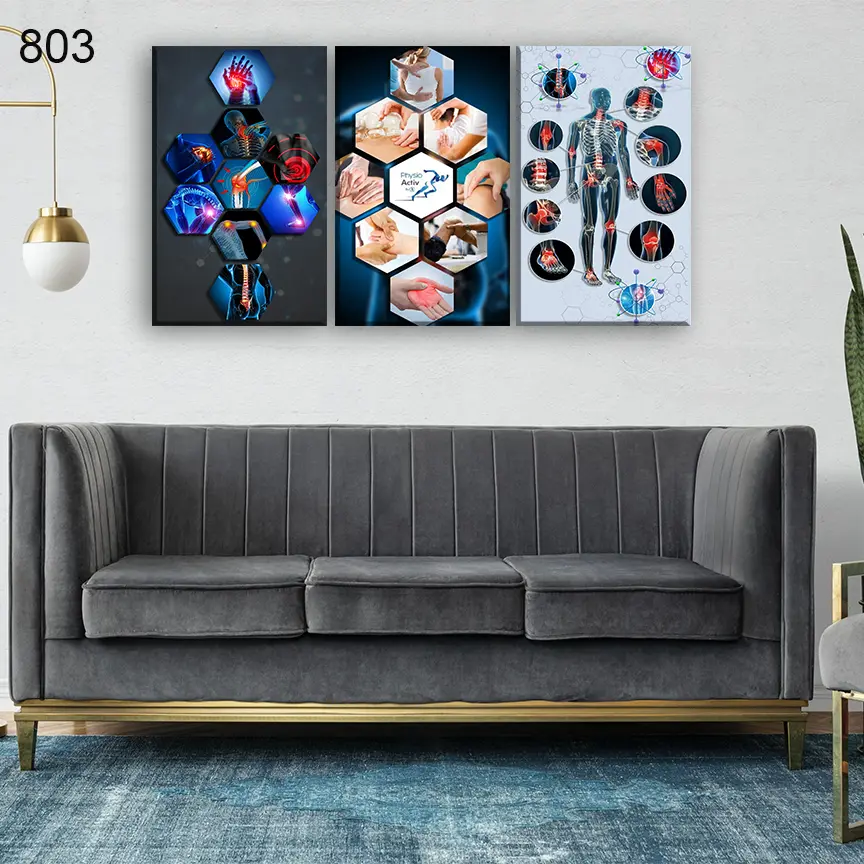 803:لوحة الحجامة من اربع اطارات