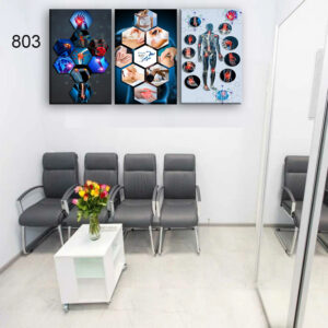 803:لوحة الحجامة من اربع اطارات