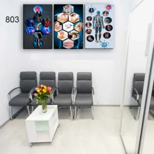 803:لوحة الحجامة من اربع اطارات