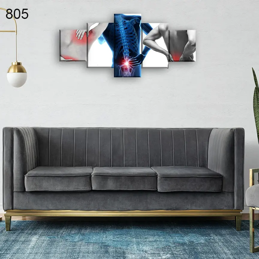 805:لوحة الحجامة من خمس اطارات