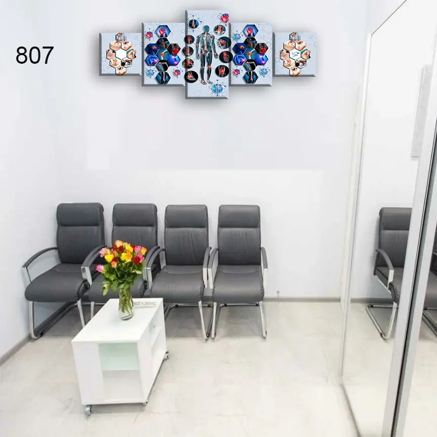 807:لوحة الحجامة من خمس اطارات